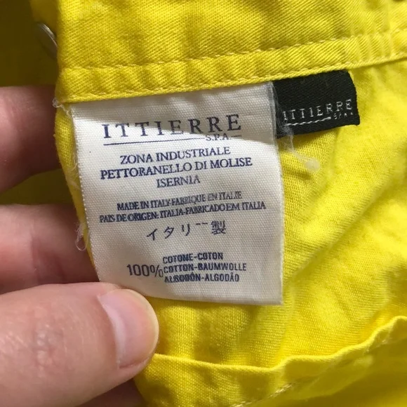 Versace Jeans Signature yellow button-down shirt - Picture 6 of 7